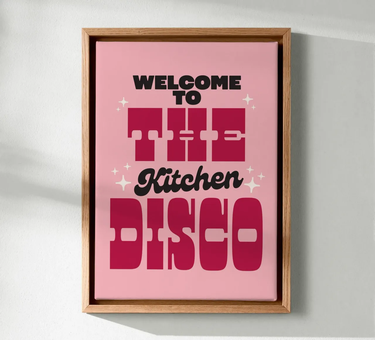 Welkom bij de keukendisco canvas met Baklijst van Lolly & Roobs