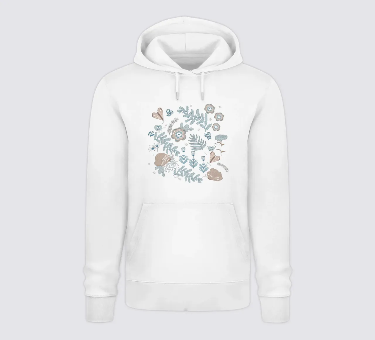 Busy life in the fields felpa con cappuccio da Mandalla Pattern