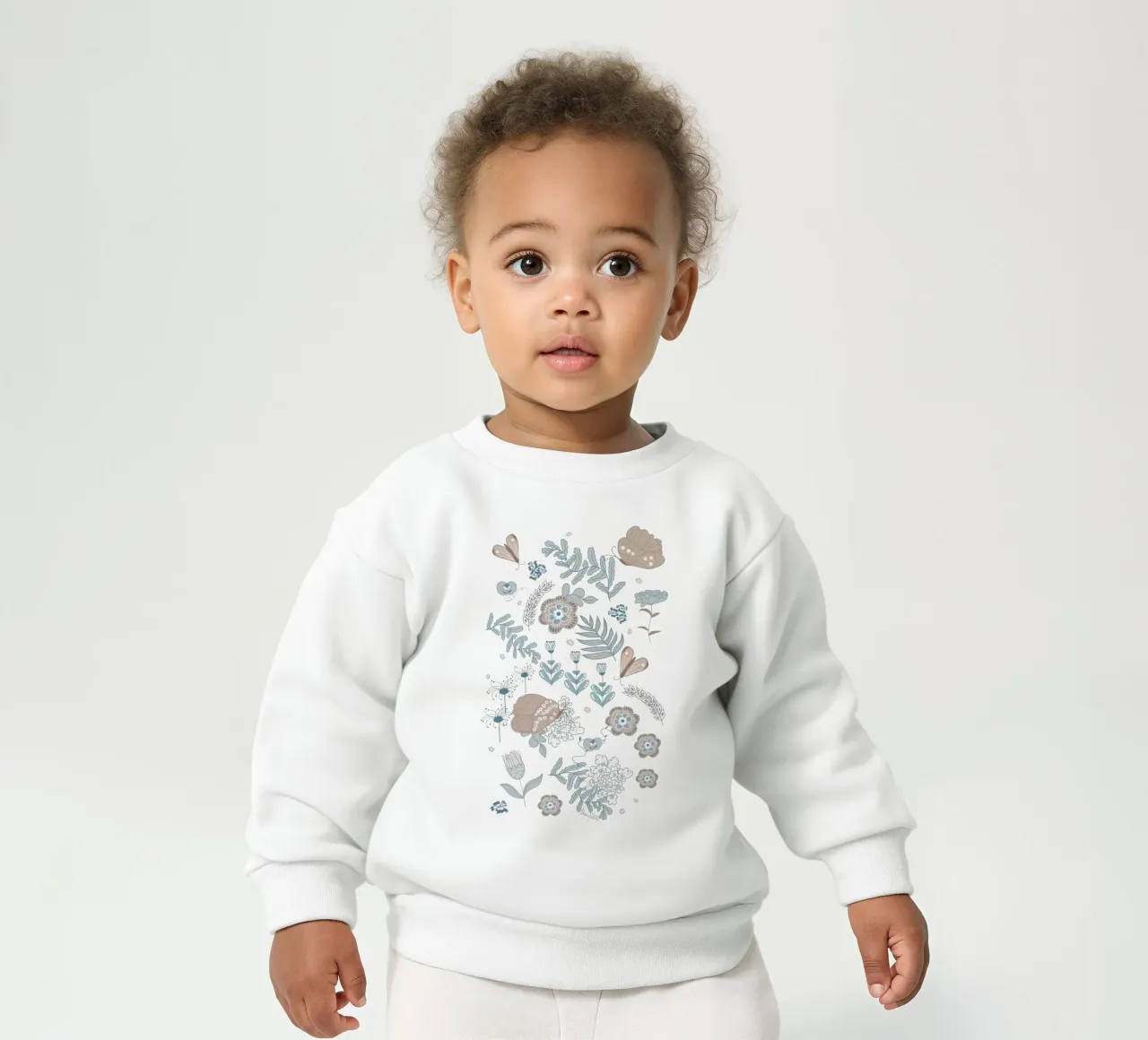 Busy life in the fields Baby Sweatshirt von Mandalla Pattern