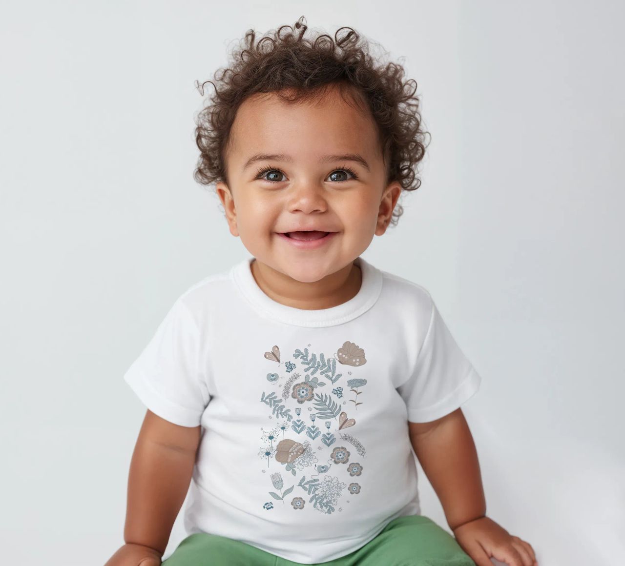 Busy life in the fields maglietta neonato da Mandalla Pattern