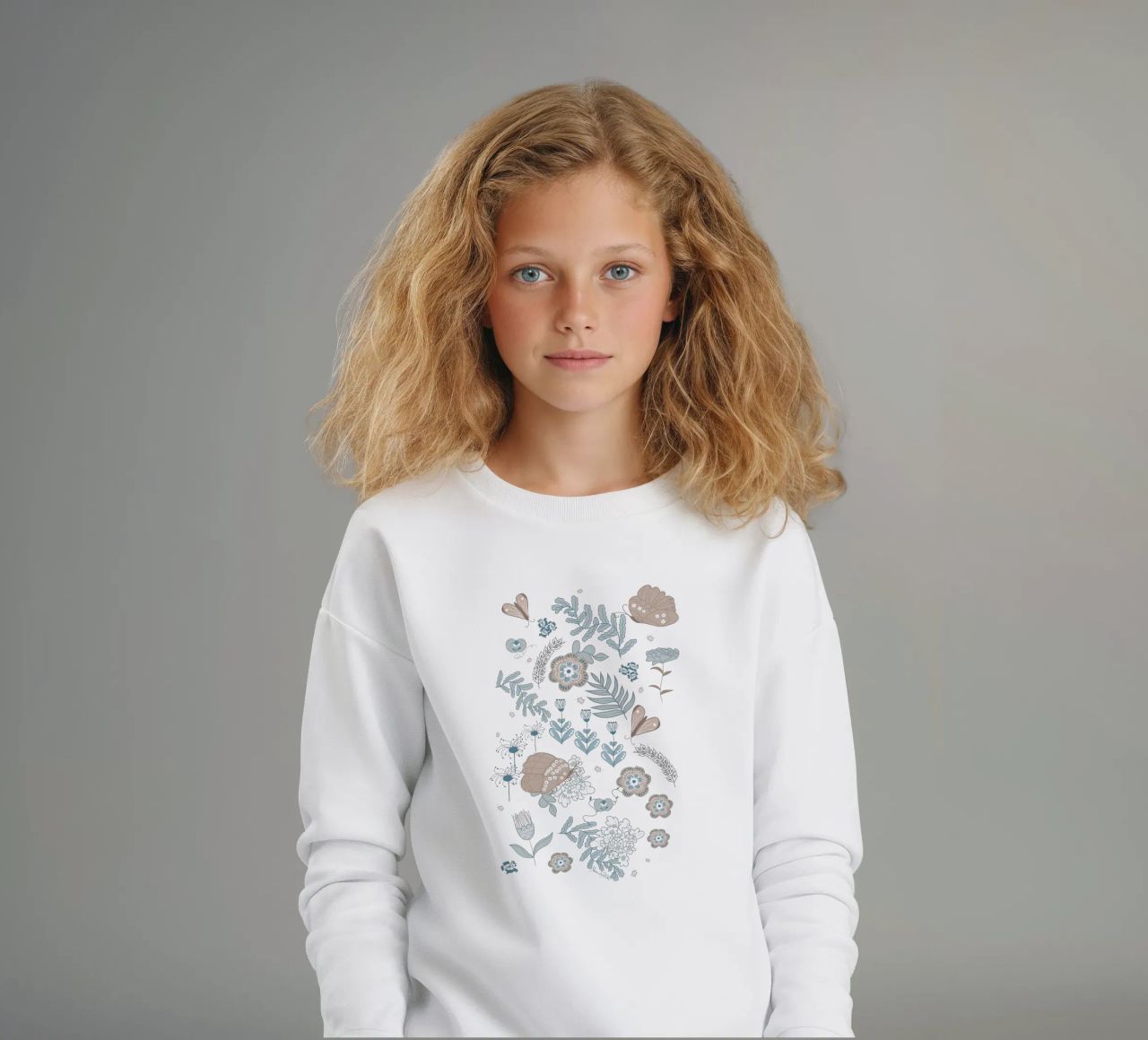 Busy life in the fields felpa bambino da Mandalla Pattern