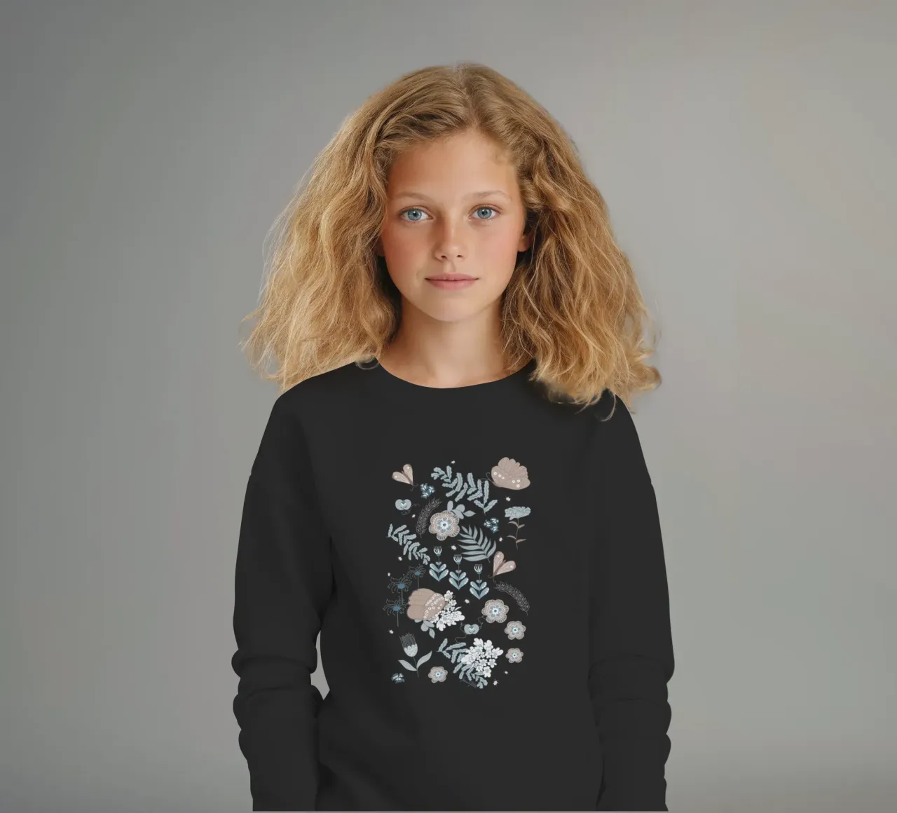 Busy life in the fields felpa bambino da Mandalla Pattern