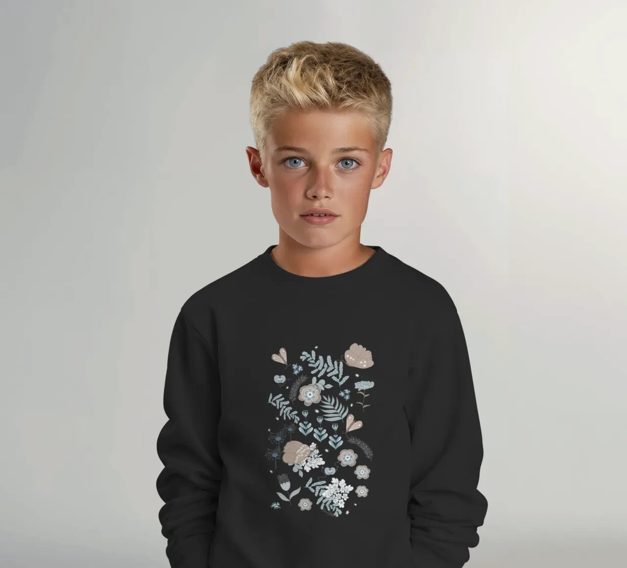 Busy life in the fields felpa bambino da Mandalla Pattern