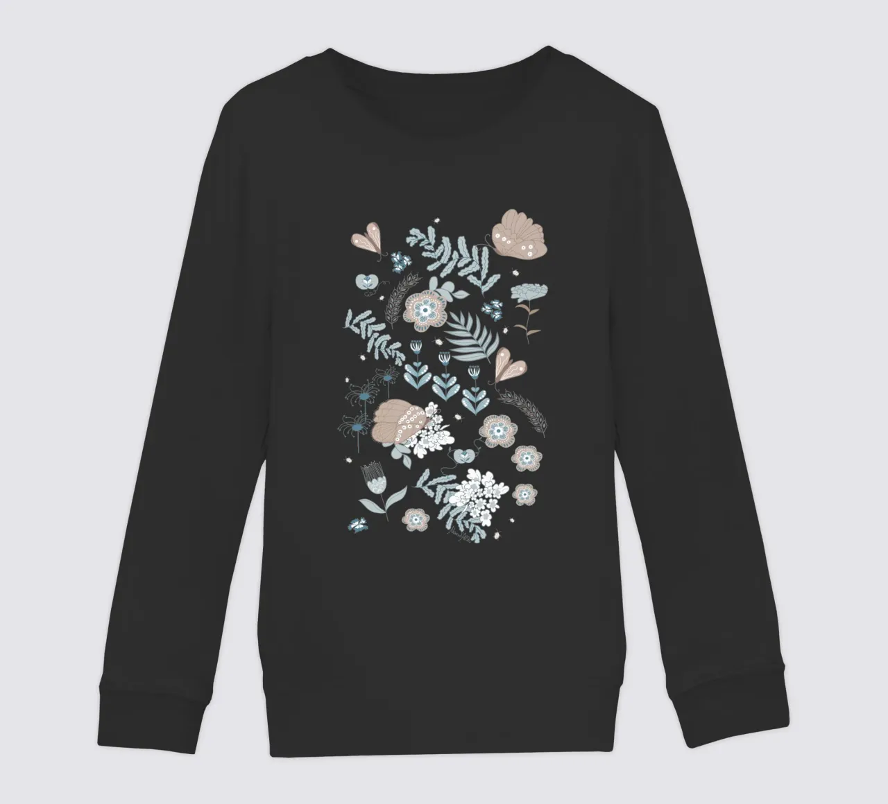 Busy life in the fields felpa bambino da Mandalla Pattern