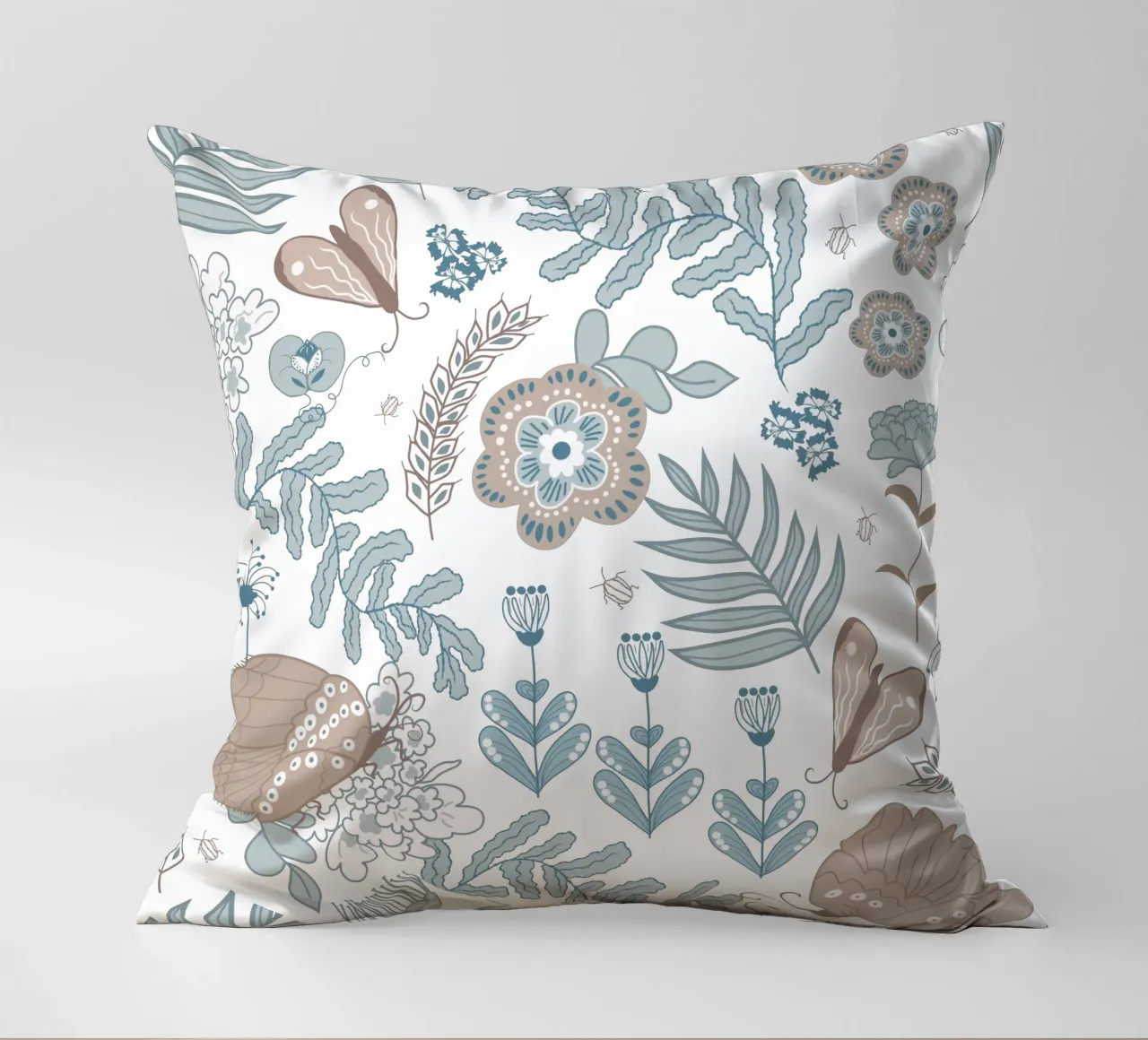 Busy life in the fields cuscino da Mandalla Pattern