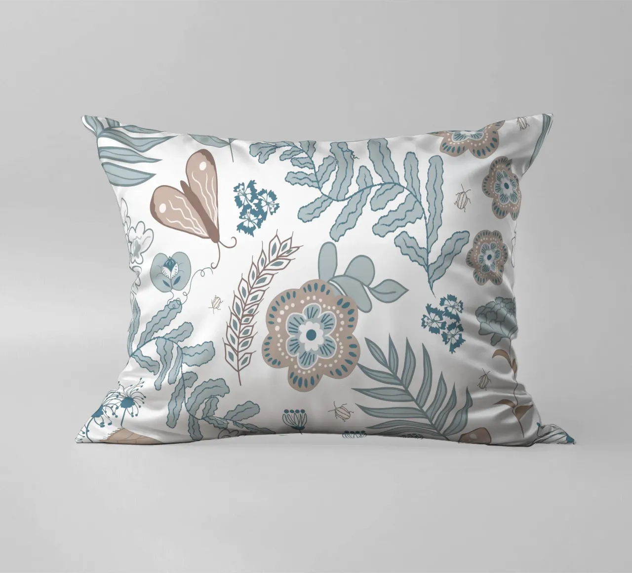 Busy life in the fields cuscino da Mandalla Pattern