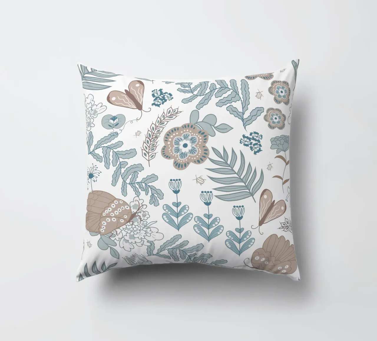 Busy life in the fields cuscino da Mandalla Pattern