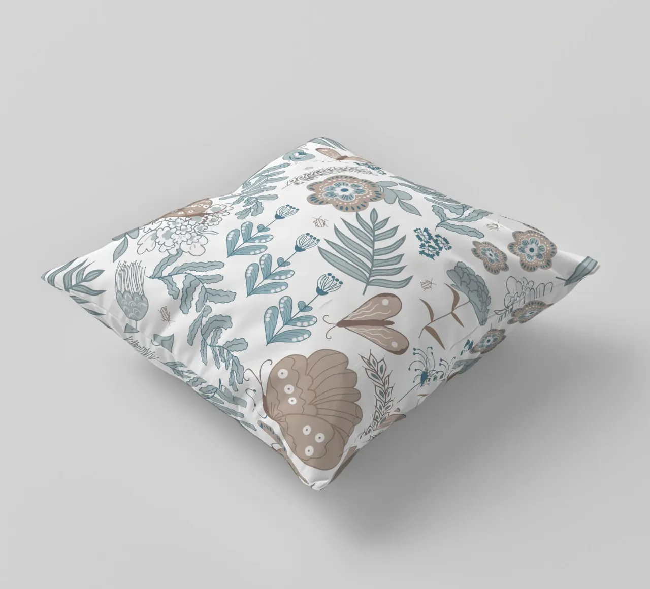 Busy life in the fields cuscino da Mandalla Pattern