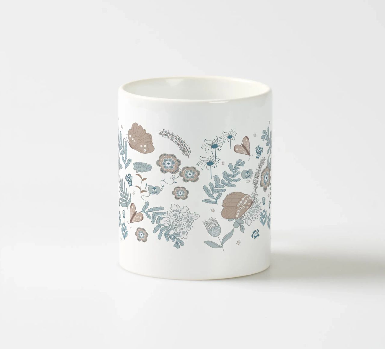 Busy life in the fields tazza in ceramica da Mandalla Pattern