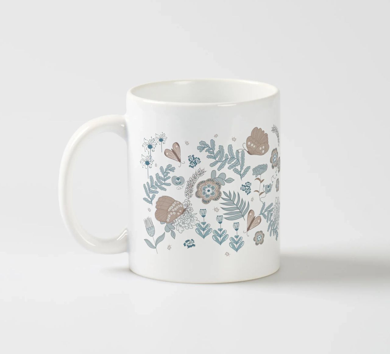 Busy life in the fields tazza in ceramica da Mandalla Pattern