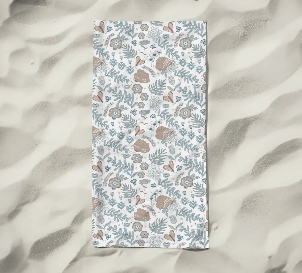 Busy life in the fields toalla de playa de Mandalla Pattern