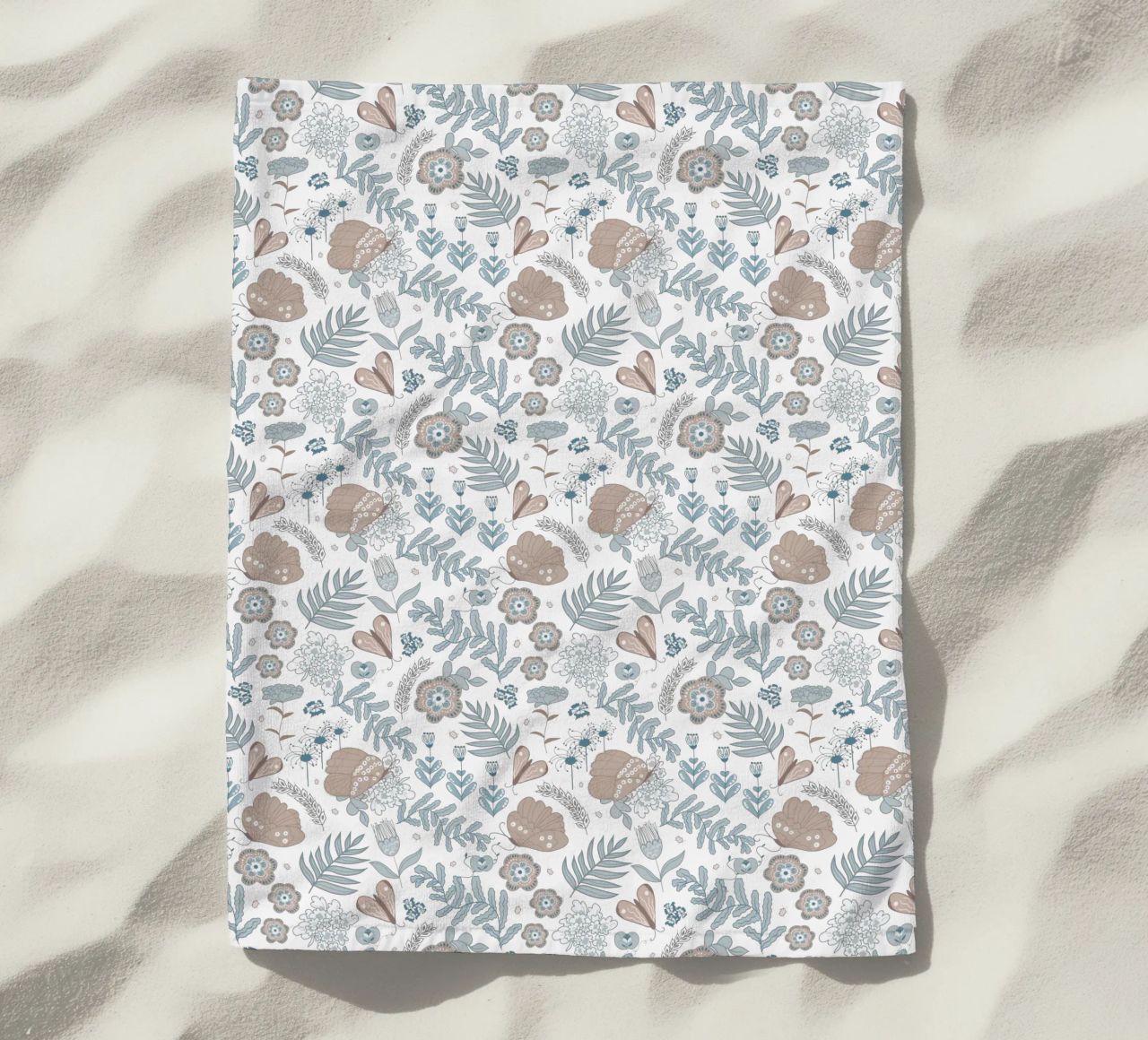 Busy life in the fields telo mare da Mandalla Pattern