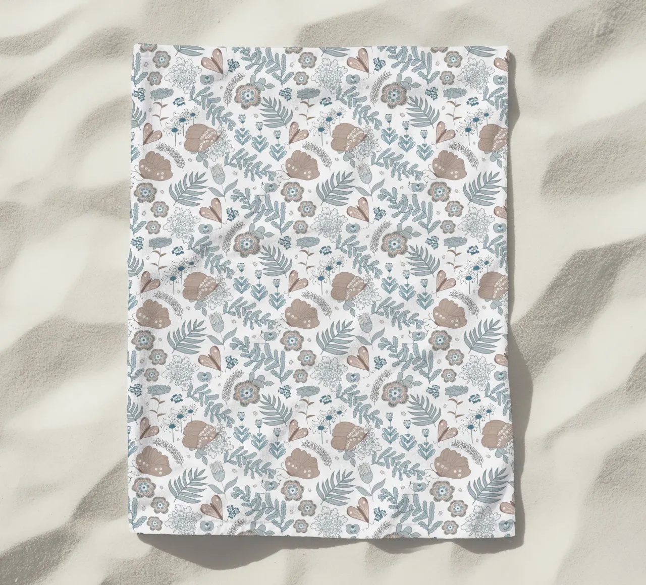 Busy life in the fields telo mare da Mandalla Pattern