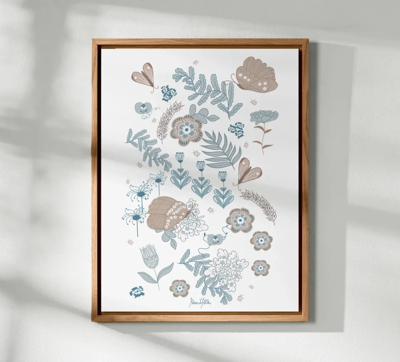 Busy life in the fields alluminio dibond da Mandalla Pattern