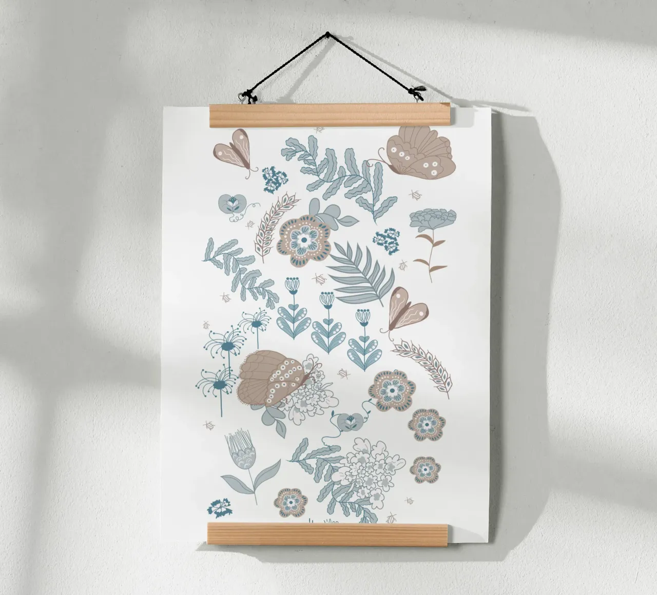 Busy life in the fields carta hahnemühle da Mandalla Pattern