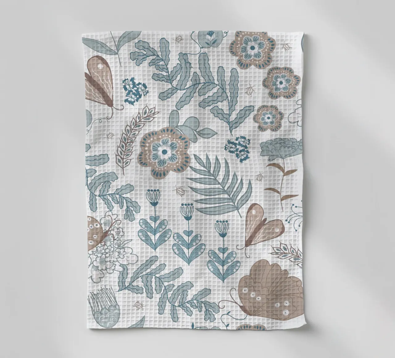 Busy life in the fields canovaccio da cucina da Mandalla Pattern