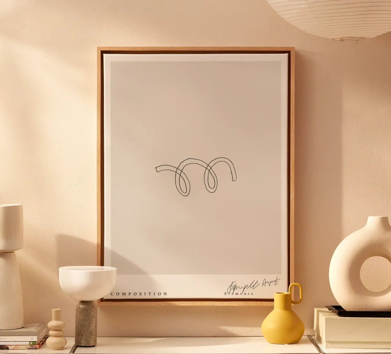 Simple Art Line No 1 lienzo de treechild