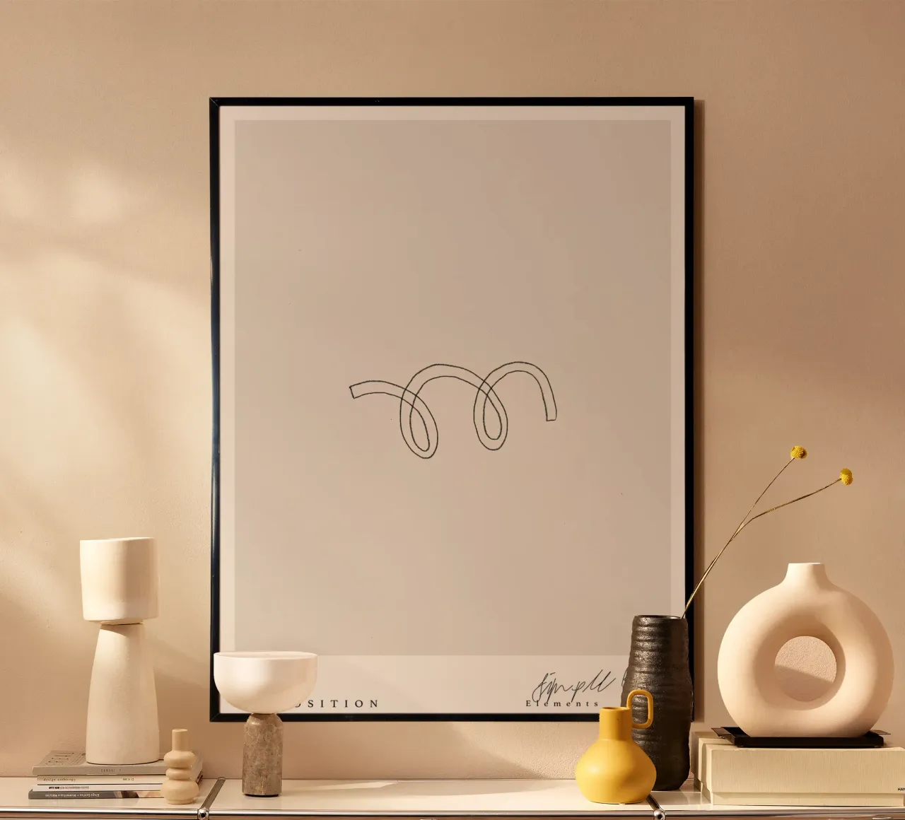 Simple Art Line No 1 poster da treechild