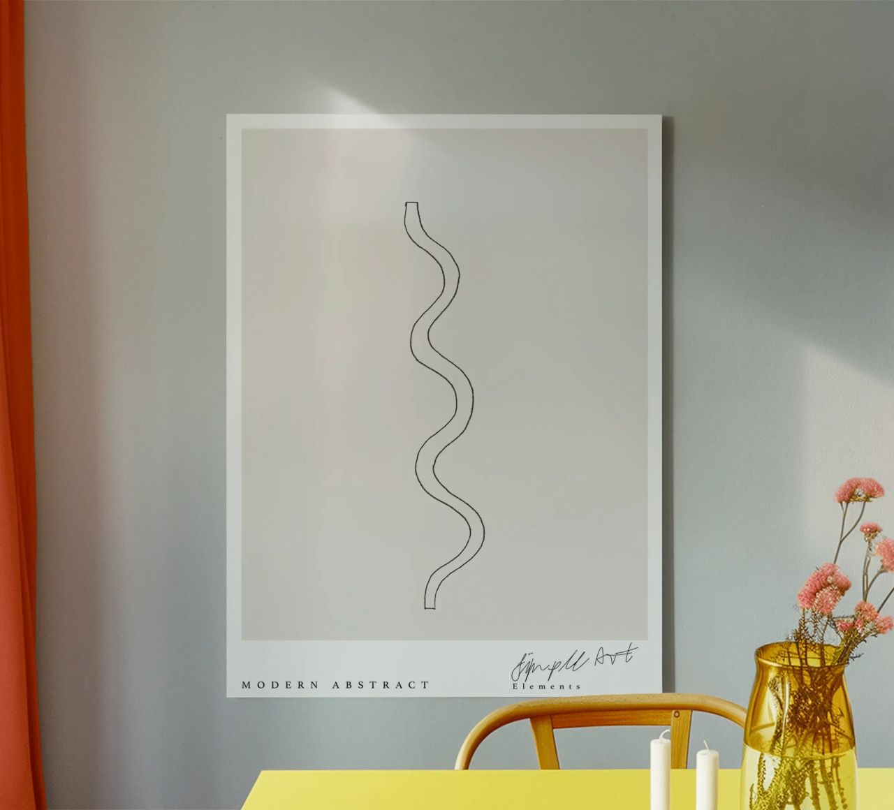 Simple Art Line No 2 canvas by treechild