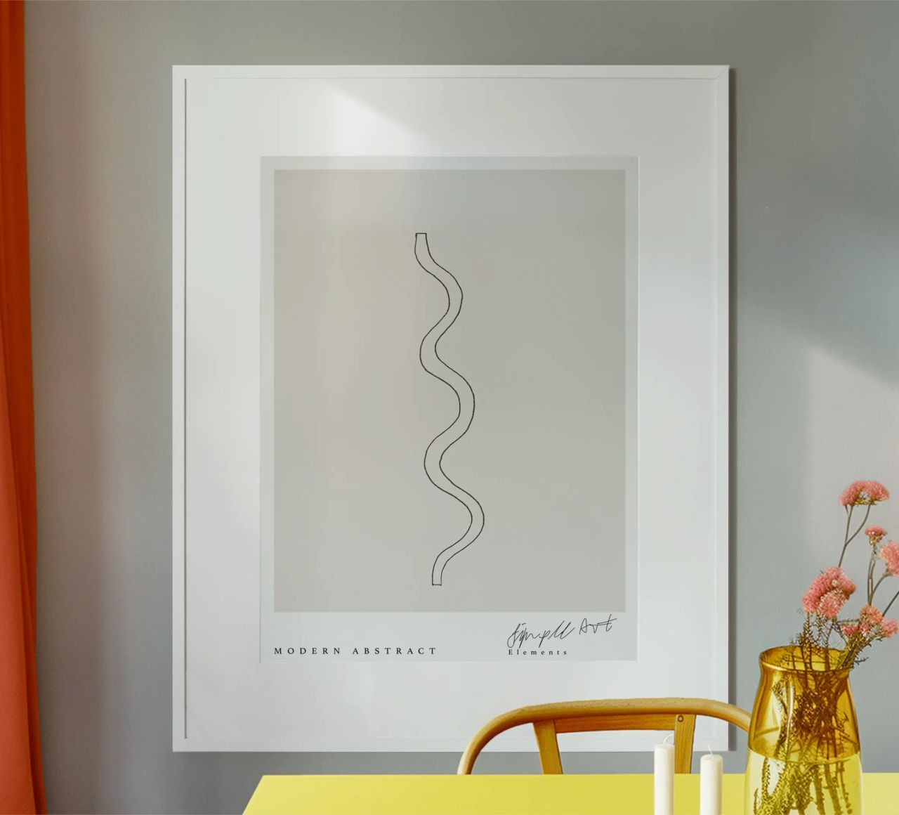 Simple Art Line No 2 poster by treechild