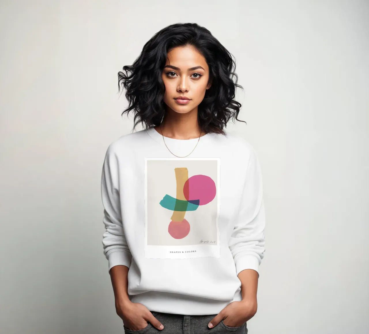 Simple Art Line No 4 felpa da treechild